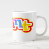 Lebhafte große und farbenfrohe Jumbo-Tasse (Rechts)