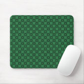 Lebhafte grüne Funky Circles Mousepad (Mit Mouse)