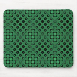 Lebhafte grüne Funky Circles Mousepad