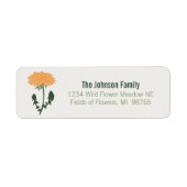 Lebhafte grüne Orange Dandelion Blume Motif (Vorne)