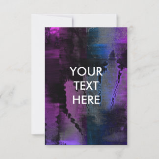 Lebhafte grungy Cyberpunk-Blank-Einladungskarte Einladung