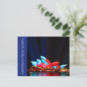 lebhafte Grüße Postkarte (Stehend Vorderseite)