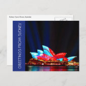 lebhafte Grüße Postkarte (Vorne/Hinten)