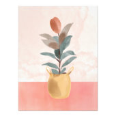 Lebhafte Gummifabrik in einem Keramischen Topf Fotodruck (Vorne)