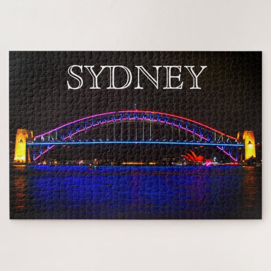 lebhafte Hafenbrücke Sydney Puzzle (Horizontal)