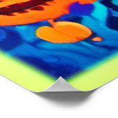 Lebhafte Halloween House Art Poster (Ecke)