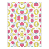 Lebhafte, handgezogene Erdbeeren und Bananen Tischdecke (Vorderseite)