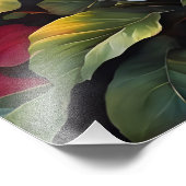 Lebhafte hawaiianische Hibiskus-Blume bei Sunset Fotodruck (Ecke)