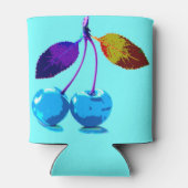 Lebhafte hellblaue Kirschen Dosenkühler (Rückseite)