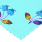Lebhafte hellblaue Kirschen Tischdecke (Schrägansicht)