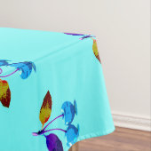 Lebhafte hellblaue Kirschen Tischdecke (Beispiel)