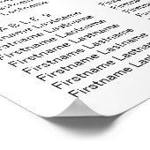 Lebhafte, helle Blumenmuster Moderne Hochzeitsstif Poster (Ecke)