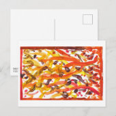 Lebhafte Herbstbäume nach Karte (Vorne/Hinten)