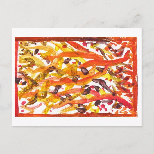 Lebhafte Herbstbäume nach Karte (Vorderseite)