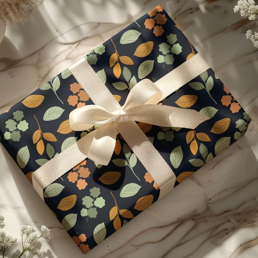 Lebhafte Herbstblätter Geschenkpapier