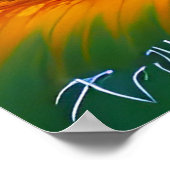 Lebhafte Herbstblätter in einer ruhigen Landschaft Poster (Ecke)