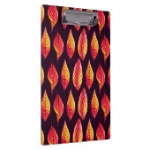 Lebhafte Herbstblätter in rot und gelb Klemmbrett (Rechts)