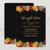 Lebhafte Herbsteinladung Einladung (Vorne/Hinten)