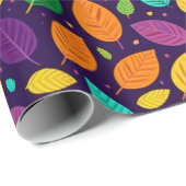 Lebhafte Herbstgänge Geschenkpapier (Rolleneckpunkt)