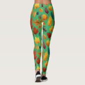 Lebhafte Herbstgänge Leggings (Rückseite)