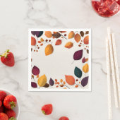 Lebhafte Herbstgänge Serviette (Beispiel)