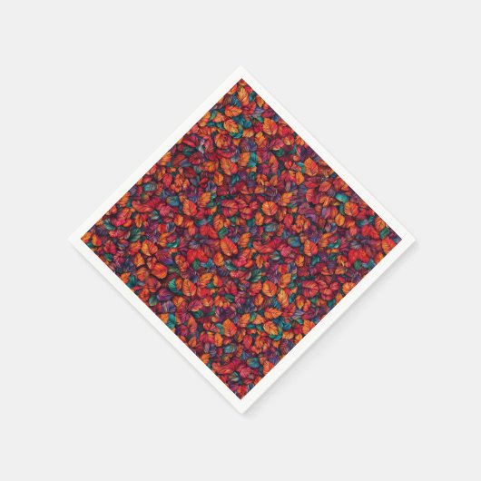 Lebhafte Herbstgänge Serviette (Ecke)