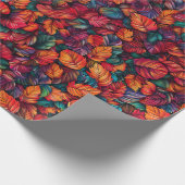 Lebhafte Herbstlaub Geschenkpapier (Ecke)