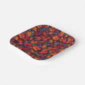 Lebhafte Herbstlaub Pappteller (Gewinkelt)