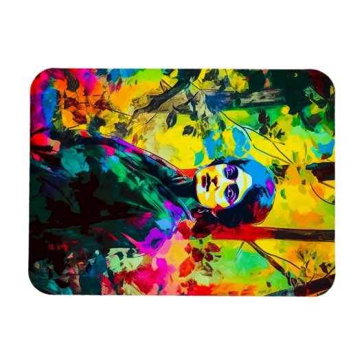 Lebhafte Herbstschönheit Magnet (Horizontal)