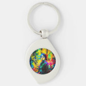 Lebhafte Herbstschönheit Schlüsselanhänger (Vorderseite)