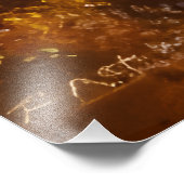 Lebhafte Herbstwaldmalerei - Herbstlandschaft Fotodruck (Ecke)