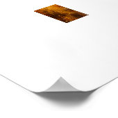 Lebhafte Herbstwaldmalerei - Herbstlandschaft Poster (Ecke)