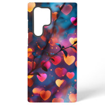 Lebhafte Herz-förmige Bokeh-Lichter - Dream Mobile