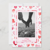 Lebhafte Herzen | INDIVIDUELLE NAME | Valentinstag Feiertagskarte (Vorderseite)