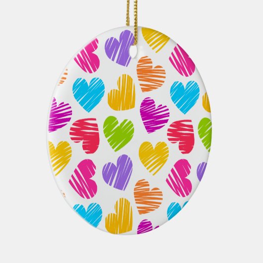 Lebhafte Herzen Ornament (Rechts)