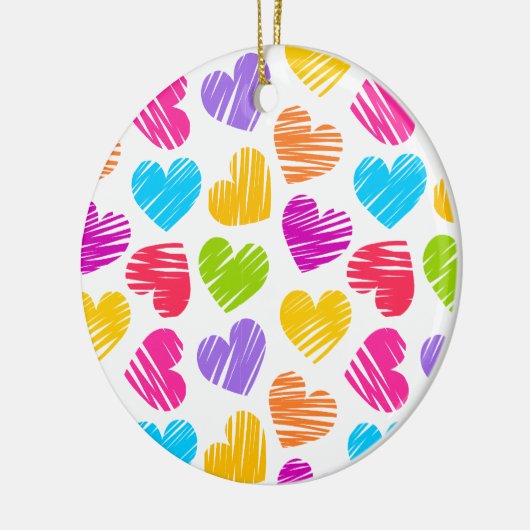 Lebhafte Herzen Ornament (Links)