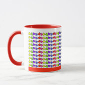 Lebhafte Herzen Tasse (Links)