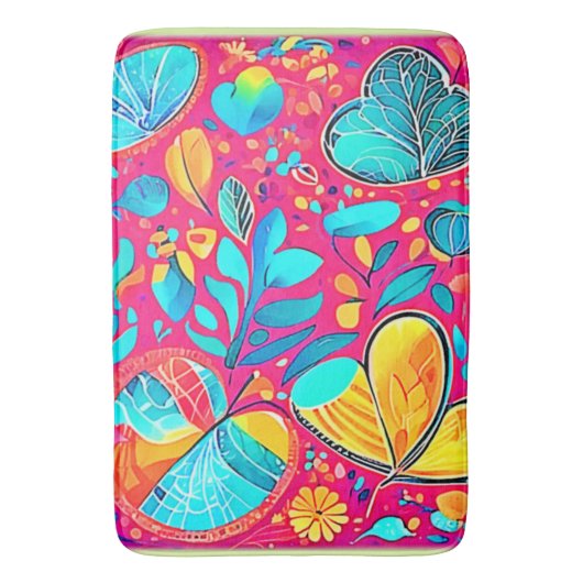 Lebhafte Herzkultur Badematte (Vorderseite Vertikal)