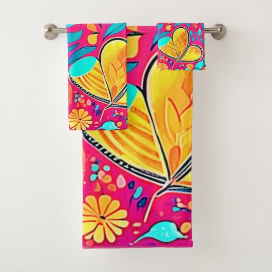 Lebhafte Herzkultur Badhandtuch Set (Insitu)