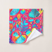 Lebhafte Herzkultur Badhandtuch Set (Waschlappen)