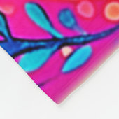 Lebhafte Herzkultur Fleecedecke (Ecke)