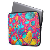 Lebhafte Herzkultur Laptopschutzhülle (Vorderseite Links)