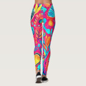 Lebhafte Herzkultur Leggings (Rückseite)