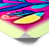 Lebhafte Herzkultur Poster (Ecke)