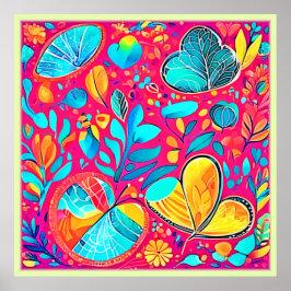 Lebhafte Herzkultur Poster