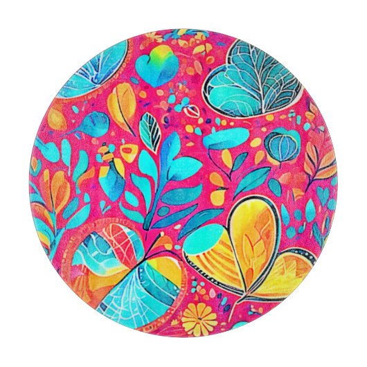 Lebhafte Herzkultur Schneidebrett (Vorderseite)