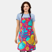 Lebhafte Herzkultur Schürze (Getragen)