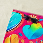 Lebhafte Herzkultur Strandtuch (Beispiel)