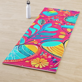 Lebhafte Herzkultur Yogamatte