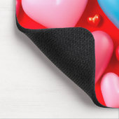 Lebhafte Herzordnung Mousepad (Ecke)